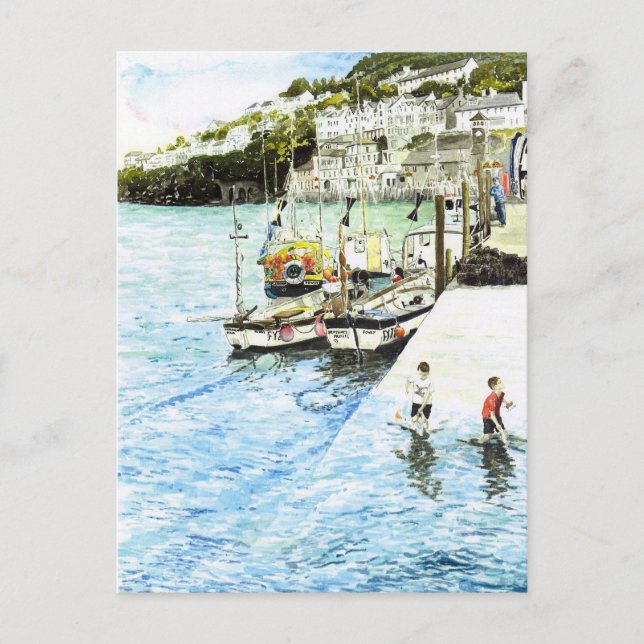 Postales de 'Looe Harbour' (Anverso)