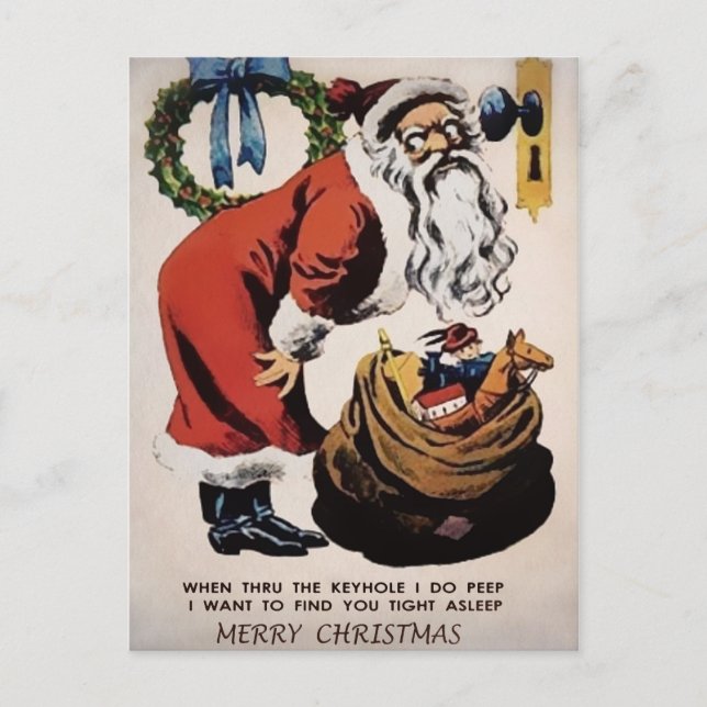 Postales de los antiguos y espeluznantes Navidades (Anverso)