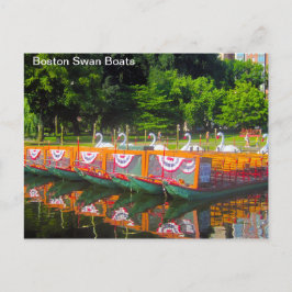 Postales de los barcos cisnes de Boston