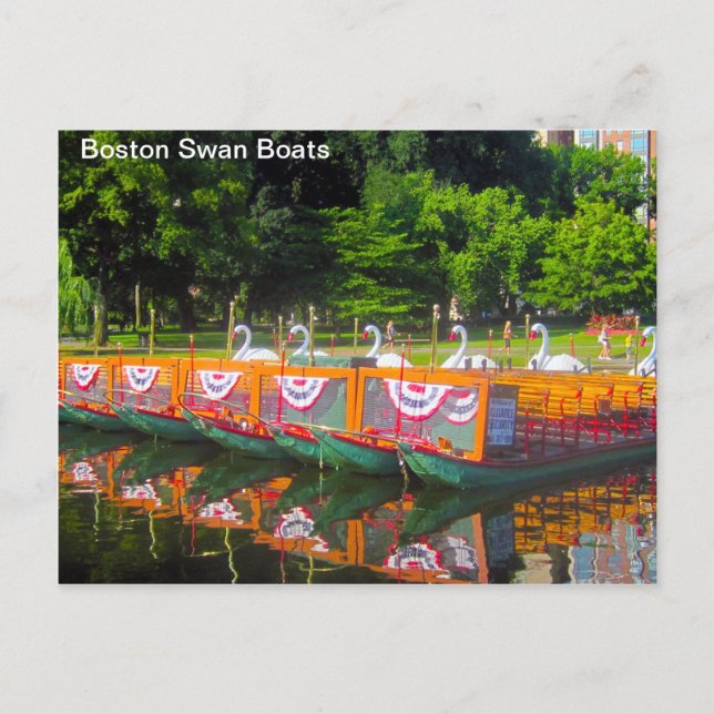 Postales de los barcos cisnes de Boston (Anverso)