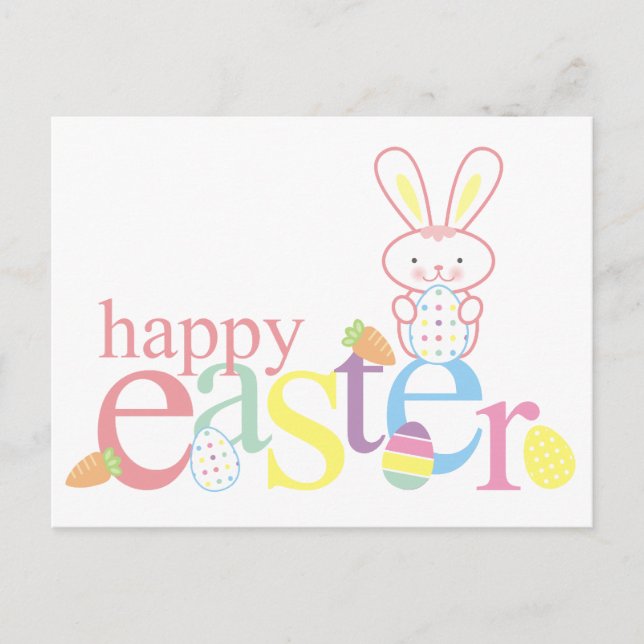 Postales de los conejos de Pascua (Anverso)