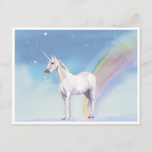 Postales de los famosos de Unicornio y Rainbow Sta