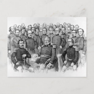 Postales de los generales de la guerra civil de la