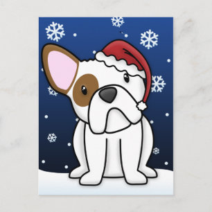 Postales de los Navidades de Bulldog franceses de