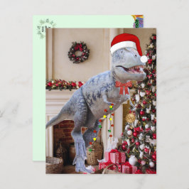 Postales de los Navidades de Dinosaurios