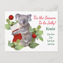 Postales de los Navidades Koalas