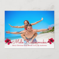 Postales de los Navidades Mele Kalikimaka