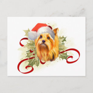 Postales de los Navidades Terrier de Yorkshire