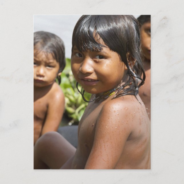 Postales de los niños warao de Venezuela (Anverso)