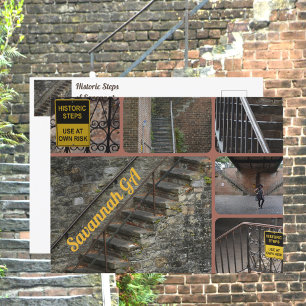 Postales de los pasos históricos de Savannah Georg