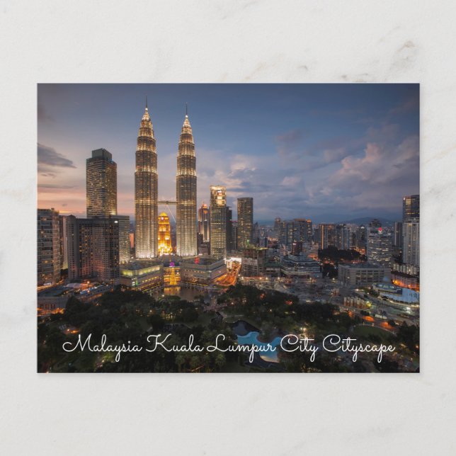 Postales de Malasia Kuala Lumpur City (Anverso)