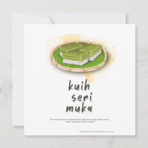 Postales de Malasia Kuih Seri Muka