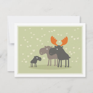 Postales de mamá de la familia Moose Deer