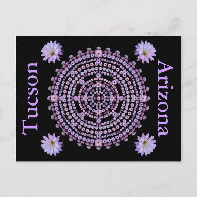 Postales de Mandala en flor de noche (Anverso)