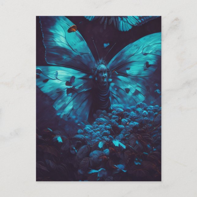 Postales de mariposas azules (Anverso)