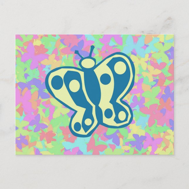 Postales de mariposas de primavera (Anverso)