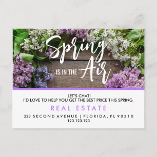 Postales de marketing inmobiliario de primavera   