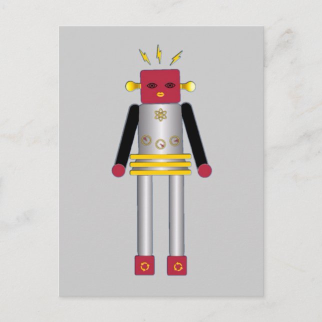 Postales de Martzkins Boy Robot © 2012 M. Martz (Anverso)