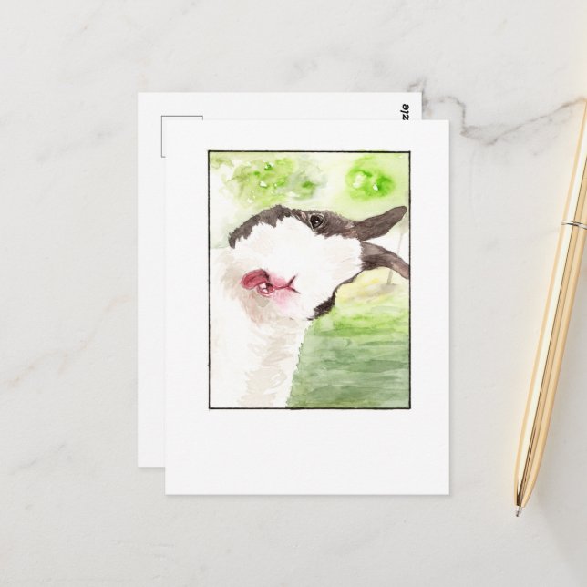 Postales de Mascota de conejo Selfie-DNM (Anverso/Reverso In Situ)