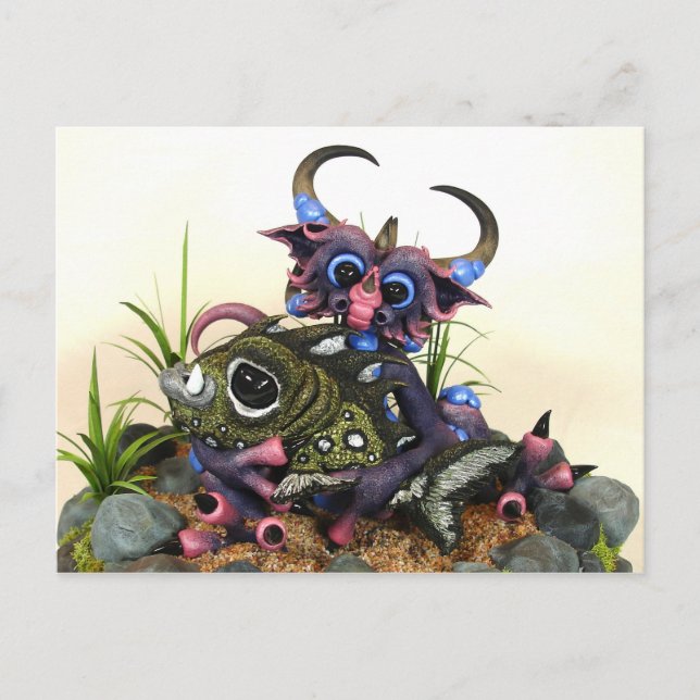 Postales de MD Cuddlefish Dragon (Closeup) (Anverso)