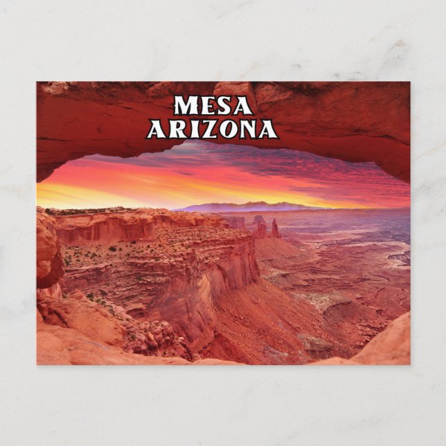 Postales De Mesa Arizona Para Viajes De Souvenir (Anverso)