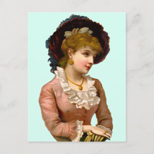 Postales de moda para damas victorianas de época
