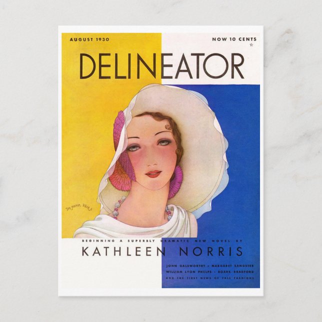 Postales de moda retro Delineator (11) (Anverso)