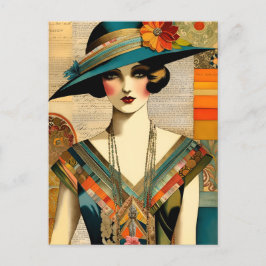 Postales de moda vintage para mujer