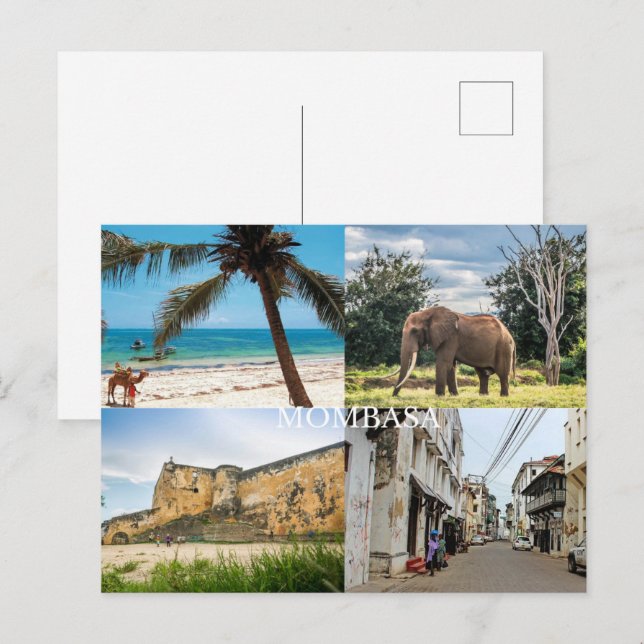 Postales de Mombasa (Anverso / Reverso)