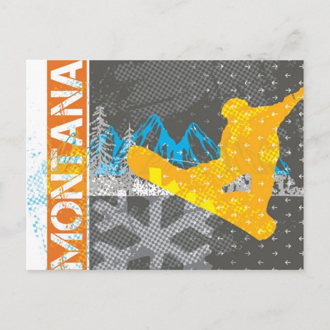 Postales de Montana Snowboard (Anverso)