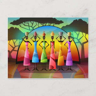 Postales De Mujeres Africanas Con Buques