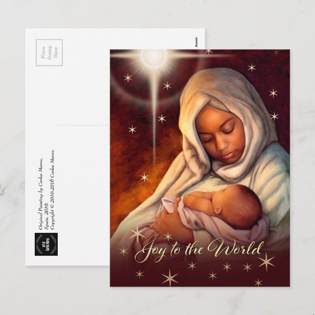 Postales de Navidades afroamericanos de Madonna (Anverso / Reverso)