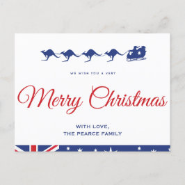 Postales de navidades australianos Kangaroo Aussie
