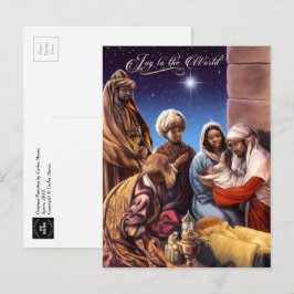 Postales de Navidades de arte de la natividad afro