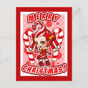 Postales de Navidades de Candycane-chan