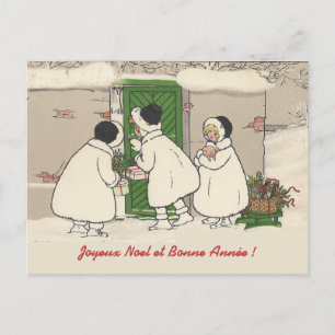 Postales de Navidades de Chicas de regalo de Franc