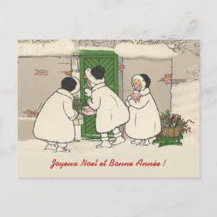 Postales de Navidades de Chicas de regalo de Franc