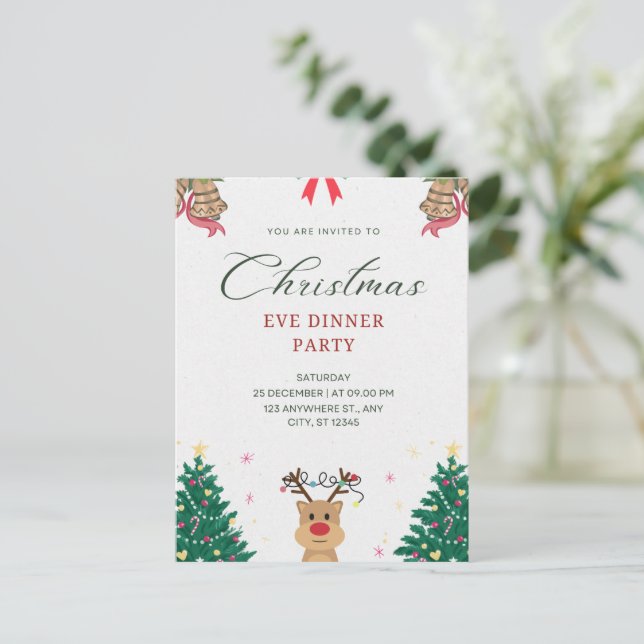 Postales de Navidades de Feliz Saludo (Anverso de pie)