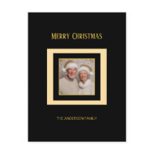 Postales de Navidades de fotografía elegantes de c