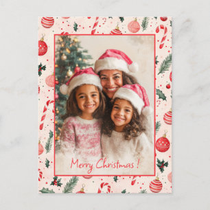 Postales de Navidades de fotos rojas cúpulas