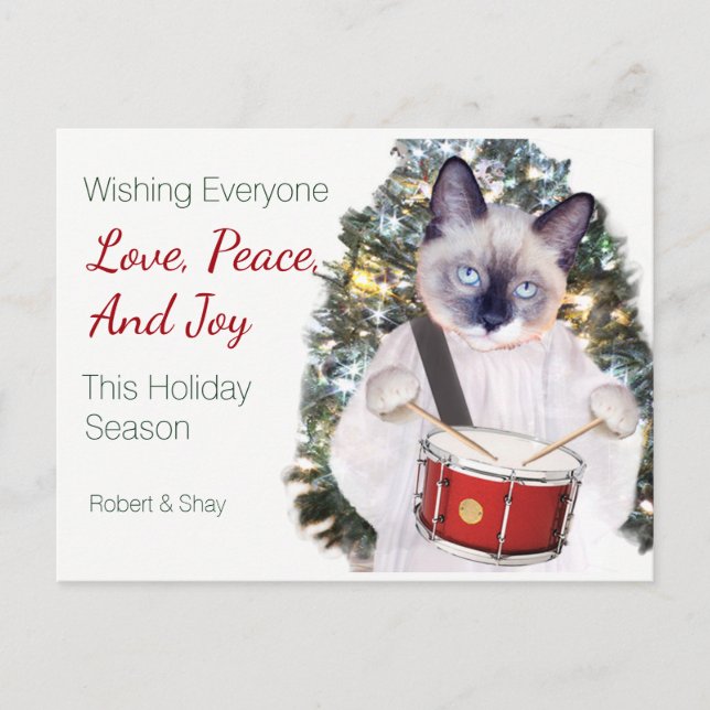 Postales de Navidades de Kitten Carol (Anverso)