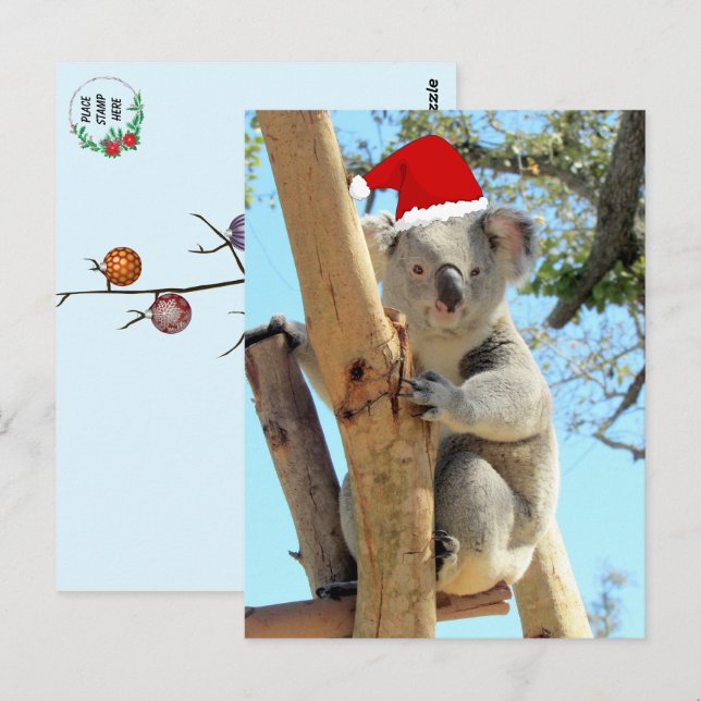 Postales de Navidades de Koala (Anverso / Reverso)