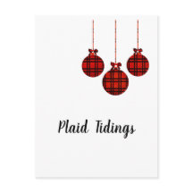 Postales de Navidades de Plaid Tidings