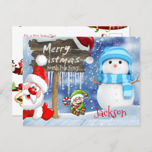 Postales de navidades del Polo Norte