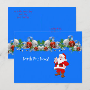 Postales de navidades del Polo Norte Santa