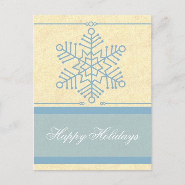 Postales de Navidades Delicados de Snowflake (Anverso)