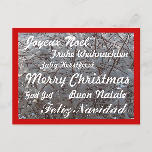 Postales de navidades/varios idiomas (Anverso)