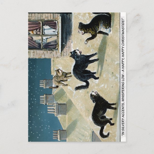 Postales de Navidades victorianos de época (Anverso)