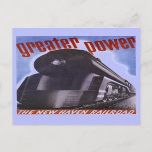 Postales de New Haven Railroad Greater Power 1938