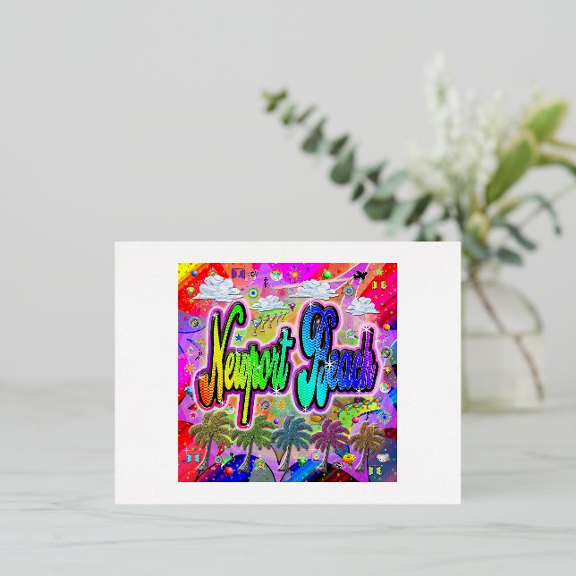 Postales de Newport Beach Vista Express (Anverso de pie)